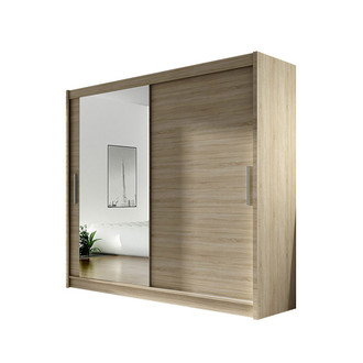 Veľká šatníková skriňa BEGA VI sonoma šírka 180 cm