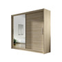 Veľká šatníková skriňa BEGA VI sonoma šírka 180 cm