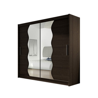 Veľká šatníková skriňa BEGA X čokoládová šírka 180 cm