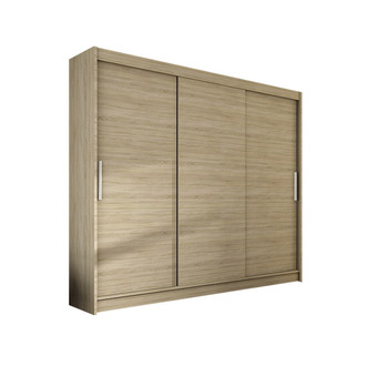 Veľká šatníková skriňa ASTON II dub sonoma šírka 250 cm