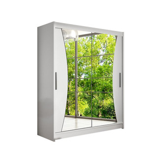 Veľká šatníková skriňa WESTA X biela šírka 150 cm