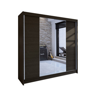 Šatníková skriňa TALIN II šírka 180 cm - čokoláda