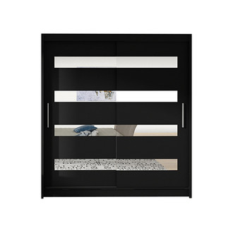 Veľká šatníková skriňa WESTA XIII - Čierna