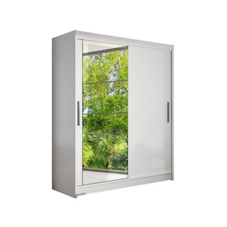 Veľká šatníková skriňa WESTA VI biela šírka 150 cm