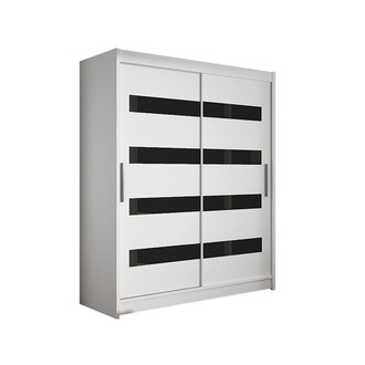 Veľká šatníková skriňa WESTA IV biela šírka 150 cm