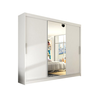 Veľká šatníková skriňa ASTON I  biela šírka 250 cm