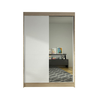 Šatníková skriňa LINO I šírka 120 cm - dub sonoma/biela