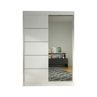 Šatníková skriňa LINO III šírka 120 cm - biela