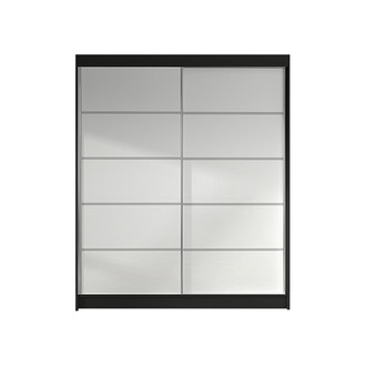Šatníková skriňa LINO IV šírka 120 cm - čierna/biela