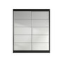 Šatníková skriňa LINO IV šírka 120 cm - čierna/biela