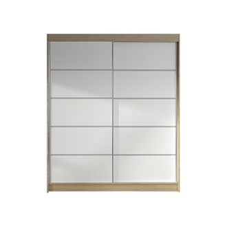 Šatníková skriňa LINO IV šírka 120 cm - dub sonoma/biela