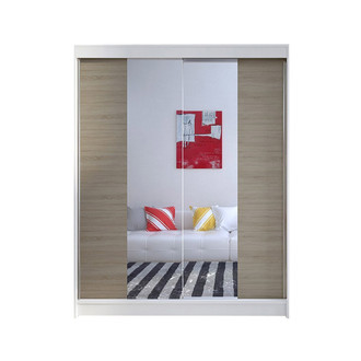 Šatníková skriňa CAMINO II šírka 150 cm - biela/dub sonoma