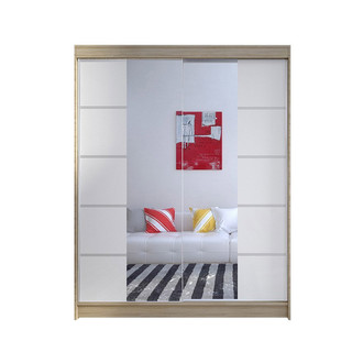 Šatníková skriňa CAMINO V šírka 150 cm - dub sonoma/biela