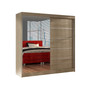Šatníková skriňa BASTI III šírka 200 cm - dub sonoma