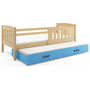 Detská posteľ KUBUS s výsuvnou posteľou 80x190 cm - borovica Modrá