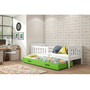 Detská posteľ KUBUS s výsuvnou posteľou 80x190 cm - biela Zelená - galéria #2