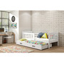 Detská posteľ KUBUS s výsuvnou posteľou 90x200 cm - biela Sivá - galéria #5