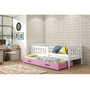 Detská posteľ KUBUS s výsuvnou posteľou 90x200 cm - biela Zelená - galéria #2