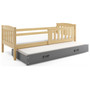 Detská posteľ KUBUS s výsuvnou posteľou 90x200 cm - borovica Sivá