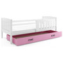 Detská posteľ KUBUS s úložným priestorom 80x160 cm - biela Ružová - galéria #3