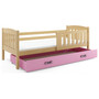 Detská posteľ KUBUS s úložným priestorom 80x160 cm - grafit Sivá - galéria #4