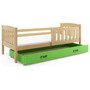 Detská posteľ KUBUS s úložným priestorom 80x160 cm - grafit Zelená - galéria #3