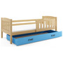 Detská posteľ KUBUS s úložným priestorom 80x160 cm - grafit Modrá - galéria #2