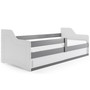 Detská posteľ SOFIX s úložným priestorom 80x160 cm - grafit Biela - galéria #4