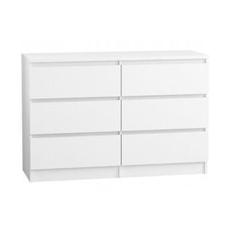 Komoda 120/6 cm - biela