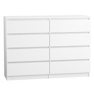 Komoda 140/8 cm - biela