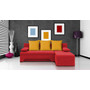 Rozkladacia rohová sedačka VALERIE Červená Žltá