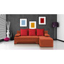 Rozkladacia rohová sedačka VALERIE Oranžová Červená