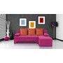 Rozkladacia rohová sedačka VALERIE Ružová Oranžová