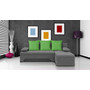 Rozkladacia rohová sedačka VALERIE Sivá Zelená