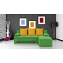 Rozkladacia rohová sedačka VALERIE Zelená Žltá