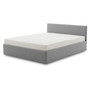 Čalúnená posteľ LEON s taštičkovým matracom rozmer 160x200 cm Sivá 