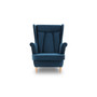 Kreslo ušiak VALIA Buk Modrá