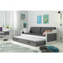 Detská posteľ alebo gauč s výsuvnou posteľou DAVID 200x90 cm Zelená Biela - galéria #1