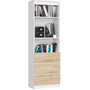 Regál R60 3SZ 2P-biela / dub sonoma