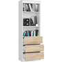 Regál R60 3SZ 2P-biela / dub sonoma - galéria #1