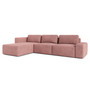 Rohová sedacia súprava BERG Ľavá Ružová