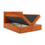 Čalúnená posteľ VERDE 160x200 cm Oranžová - galéria #2