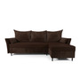Rozkladacia rohová sedacia súprava GREM Ľavá Hnedá