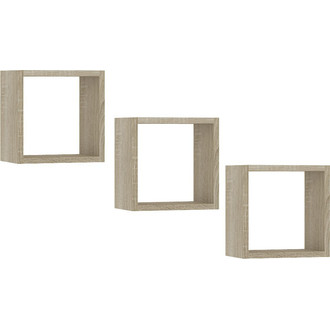 Set troch poličiek SCIENNA - dub sonoma