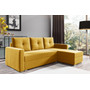 Rozkladacia rohová sedacia súprava 102 AIDEN Pravá Žltá