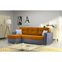 Rozkladacia rohová sedacia súprava 102 AIDEN Ľavá Sivá+oranžovo-žltá