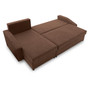 Rohová rozkladacia sedacia súprava HEWLET PLUS Hnedá - galéria #19