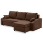Rohová rozkladacia sedacia súprava HEWLET PLUS Hnedá - galéria #4