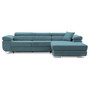 Rohová rozkladacia sedacia súprava RIGATTO VI PRO 2 Pravá Modrá