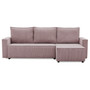 Rohová rozkladacia sedacia súprava LUCCA model 2 Ružová - galéria #1